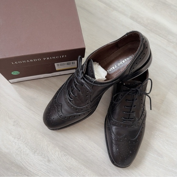 LEONARDO PRINCIPI OXFORD LACE SHOES 36 - Picture 6 of 7